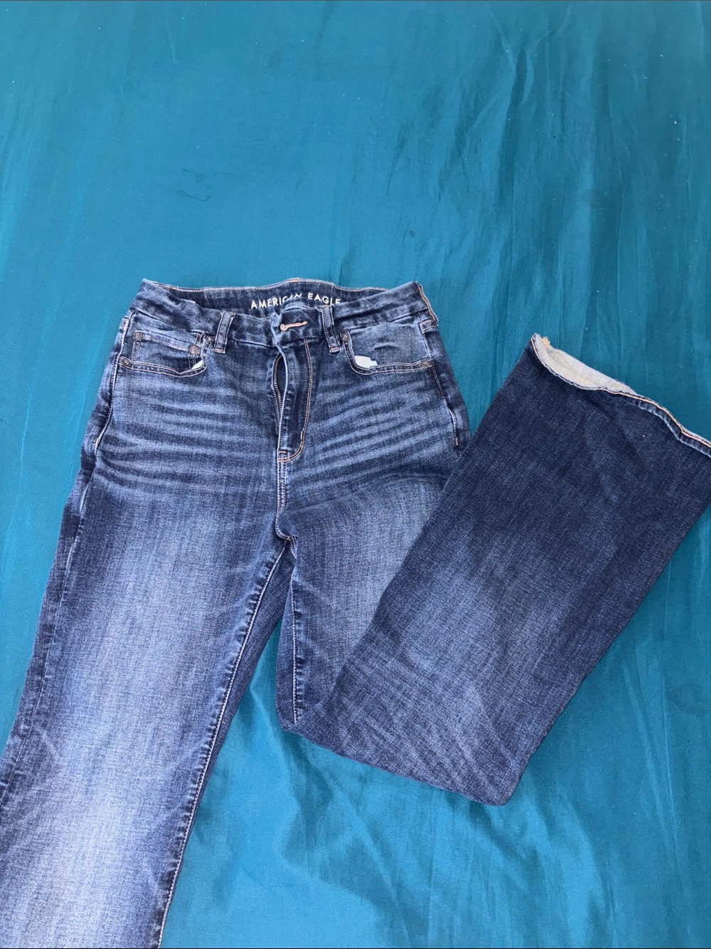 American Eagle Outfitters curvy super high rise flare